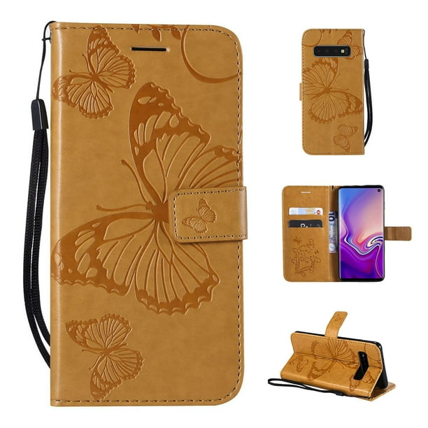 Stylish Cover Compatible with Samsung Galaxy S10e Brown Leather Flip Case Wallet for Samsung Galaxy S10e Stylish Cover Compatible with Samsung Galaxy S10e Brown Leather Flip Case Wallet for Samsung Galaxy S10e